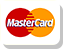 O sistema de loja virtual 001Shop aceita pagamento através do cartão de crédito Mastercard